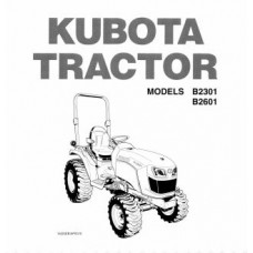 Kubota B2301 - B2601 Operators Manual